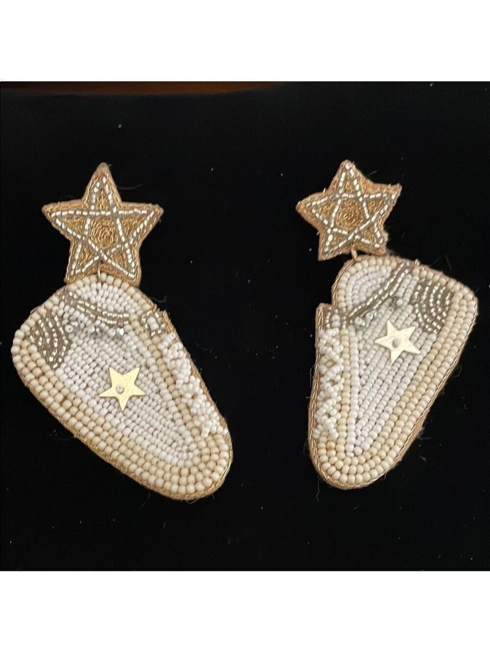Seed Bead sneaker earrings